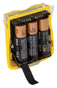 BW Technologies Alkaline Battery Pack with Batteries - Yellow