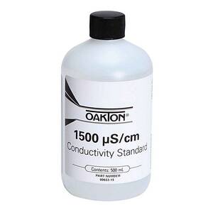 Oakton 1500 µS Conductivity/TDS Calibration Solution 500 mL (1-pint) Bottle - WD-00653-15