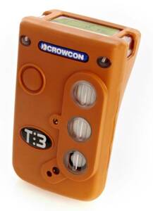 Crowcon Tetra 3 2-Gas Personal Monitor with Multi-regional Charger, 2 gas - CH4 % LEL, O2 (2yr) - T3R-04-NC-C
