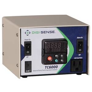Digi-Sense 1-Zone Temperature Controller; Ramp/Soak, RTD, 120V/12A - WD-36225-69
