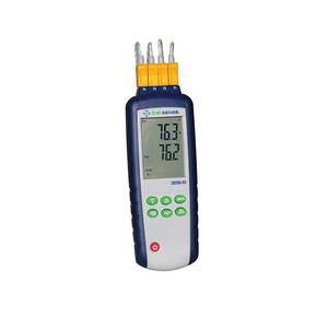 Digi-Sense 4 Input Data Logging Thermocouple Thermometer, Type K/J with NIST Traceable Calibration - WD-20250-03
