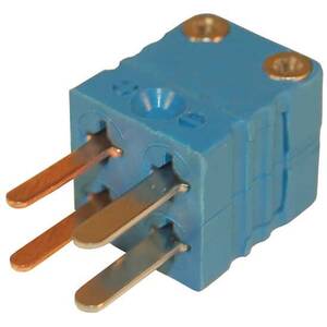 Digi-Sense Dual Thermocouple Connector, Mini, Male, Type-T; 1/ea - 18527-78