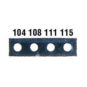 Digi-Sense Irreversible 4-Point Micro Horizontal Temperature Label, 104-115F; 10/Pk - 08068-41