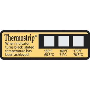 Digi-Sense Irreversible Thermostrip Disinfection Indicator, 150-170F/65-77C; 16/Pk - 90308-11