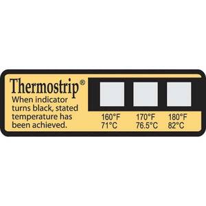 Digi-Sense Irreversible Thermostrip Disinfection Indicator, 160-180F/71-82C; 16/Pk - 90308-12
