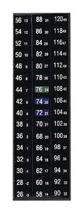 Digi-Sense Reversible 48-Point Vertical Magnetic Temperature Label, 26-120F; 10/Pk - 08078-48