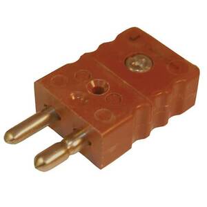 Digi-Sense Standard Type-J Thermocouple Male Connector, 2 Pin, Hollow - 18527-18