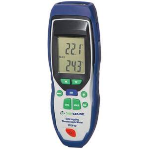 Digi-Sense T/C Thermometer, 2-Input Data Logging, Type-J/K/T, NIST-Traceable Calibration - WD-20250-92
