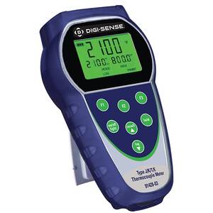 Digi-Sense Temp100 Dual-Input Thermocouple Thermometer - WD-91428-03
