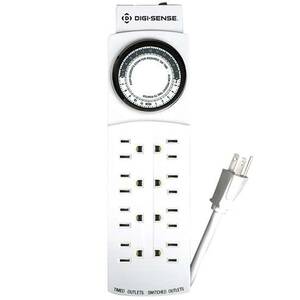 Digi-Sense Time-Controlled Power Outlet Strip - 94450-00
