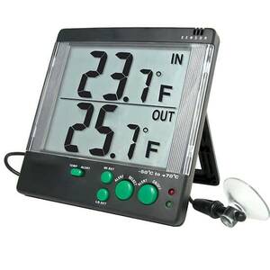 Digi-Sense Traceable Big-Digit 4-Alarm Digital Thermometer with Calibration; Fahrenheit only - 90000-39