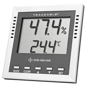 Digi-Sense Traceable Digital Thermohygrometer with Dew Point, Wet-Bulb, and Calibration - 90080-03
