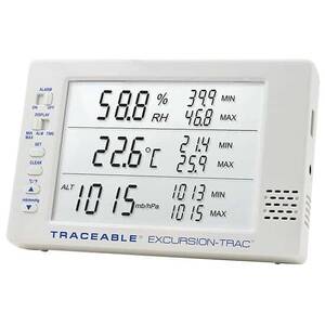 Digi-Sense Traceable Excursion-Trac Thermohygrometer with Barometer and Calibration - 98767-15