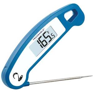 Digi-Sense Traceable Folding Stem Thermometer with Calibration, NSF-Certified; 1 4.5 in. Stainless Steel Probe - 98768-62