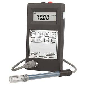Digi-Sense Traceable High Accuracy, Portable Conductivity Meter and Probe with Calibration - 19601-04