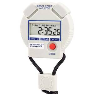 Digi-Sense Traceable Large-Digit Stopwatch/Chronograph with Calibration; ±0.001% Accuracy - 98766-06