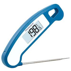 Digi-Sense Traceable Rapid-Response Folding Stem Thermometer with Calibration; 1 4.5 in. Stainless Steel Probe - 98768-52