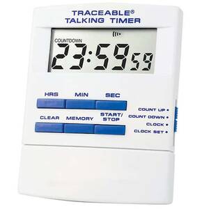 Digi-Sense Traceable Talking Digital Timer with Calibration - 98766-76