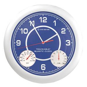 Digi-Sense Traceable Thermohygrometer Wall Clock with Calibration; 0 to 100% RH, -40 to 120F - 37803-25