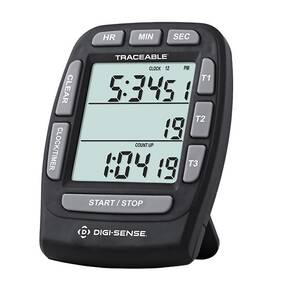 Digi-Sense Traceable Triple-Display Digital Clock/Timer with Calibration - 90225-39