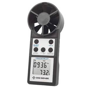 Digi-Sense Traceable Vane Anemometer with RS-232 Output and Calibration - 98767-12