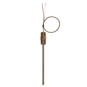 Digi-Sense Type J Ind Thermocouple Probe Probe 4 in. L, 12 in. Ext .250 Dia, Grounded Junction - 18524-77