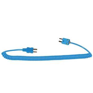 Digi-Sense Type-T, Coiled Ext Cable, Male Mini Connector to Male Mini Connector, 5ft L - 93785-14