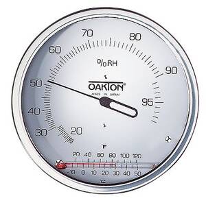 Digi-Sense Wall Mount Thermo-Hygrometer with Glass Thermometer - WD-03313-70