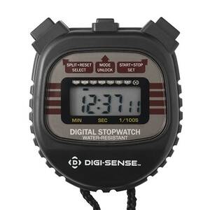 Digi-Sense Waterproof/Shock-Resistant Digital Stopwatch with Calibration - 35002-13