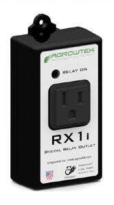 Agrowtek RX1i Digital Intelligent Single Outlet Relay, 120V 12A