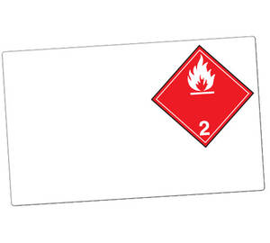 GHS Class 2.1 Dangerous Goods Laser Drum Labels (Paper), 100/Pkg - GHS1284LP