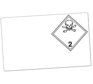 GHS Class 2.3 Dangerous Goods Laser Drum Labels (Paper), 100/Pkg - GHS1286LP