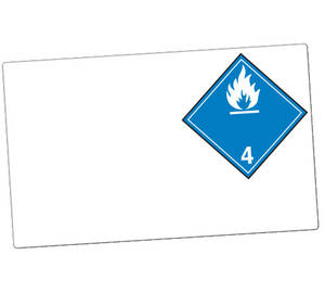GHS Class 4.3 Dangerous Goods Laser Drum Labels (Paper), 100/Pkg - GHS1290LP