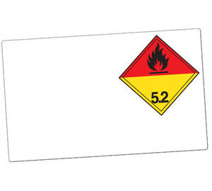 GHS Class 5.2 Dangerous Goods Laser Drum Labels (Paper), 100/Pkg - GHS1292LP