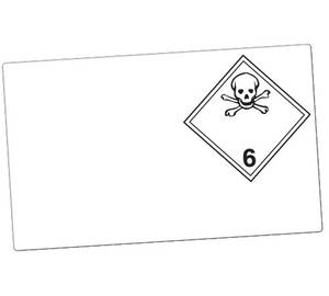 GHS Class 6.1 Dangerous Goods Laser Drum Labels (Paper), 100/Pkg - GHS1293LP