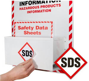 GHS SDS Awareness 4" x 4" Label (25/pack) - GHS1301