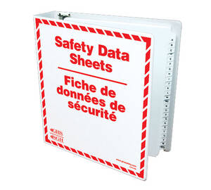 GHS SDS Binders with A-Z Dividers, English/French - GHS1009