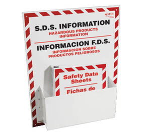 GHS SDS Station with Binder (18" x 24"), English/Spanish - GHS1033