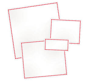 GHS Workplace Thermal Transfer Labels, Red Border (8" x 8") - GHS1207