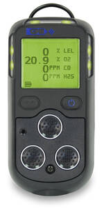 GMI PS200 4-Gas Personal Safety Monitor - LEL/O2/H2S/CO, Non-Pumped - 64041