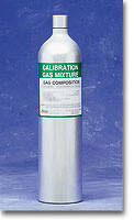 Hydrogen Sulfide (H2S) 58 Liter Cylinder 10 PPM SO2, 20 PPM H2S, 60 PPM CO, 1.45% CH4, 15% O2 / N2