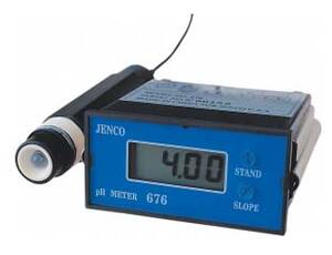 Jenco Monitor, No Relays, LCD, BNC, 1/8 DIN (Probe Sold Separately) - 676