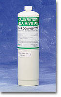 Methane (CH4) 34 Liter Cylinder Propane SIM 50% LEL (1.62% CH4 ) / CO 50 PPM / Air