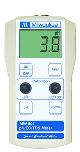 Milwaukee MW801 Standard Portable pH / Conductivity / TDS Combination Meter
