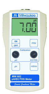 Milwaukee MW802 Standard Portable pH / Conductivity / TDS Combination Meter