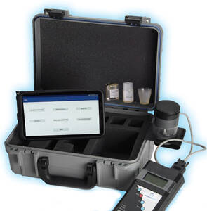 Modern Water PDV6000ultra Instrument with bare carbon electrode set, for bare carbon electrode applications, including tablet computer, OTG adapter, waterproof case and all accessories - 100-214BC