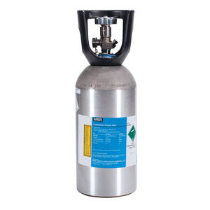 MSA 875L Calibration Gas Cylinder, 1.45% CH4,15 %O2, 60 PPM CO,20 PPM H2S - 10152629