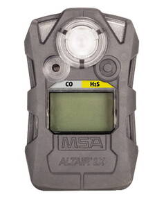 MSA Altair 2XT Two-Tox Gas Detector, CO-H2/H2S (CO: 25, 100; H2S: 10, 15), Charcoal - 10154071