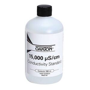 Oakton 15,000 µS Conductivity/TDS Calibration Solution 500 mL (1-pint) Bottle - WD-00653-50