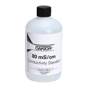 Oakton 80 mS Conductivity/TDS Calibration Solution 500 mL (1-pint) Bottle - WD-00653-32